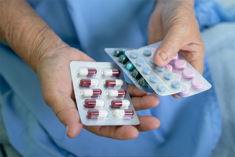 Medical Pills In Hand R