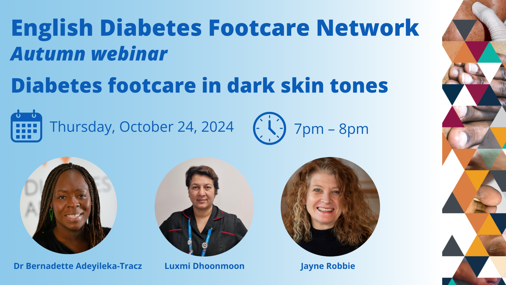 Webinar On Diabetes Footcare For Dark Skin Tones Flyer (002)