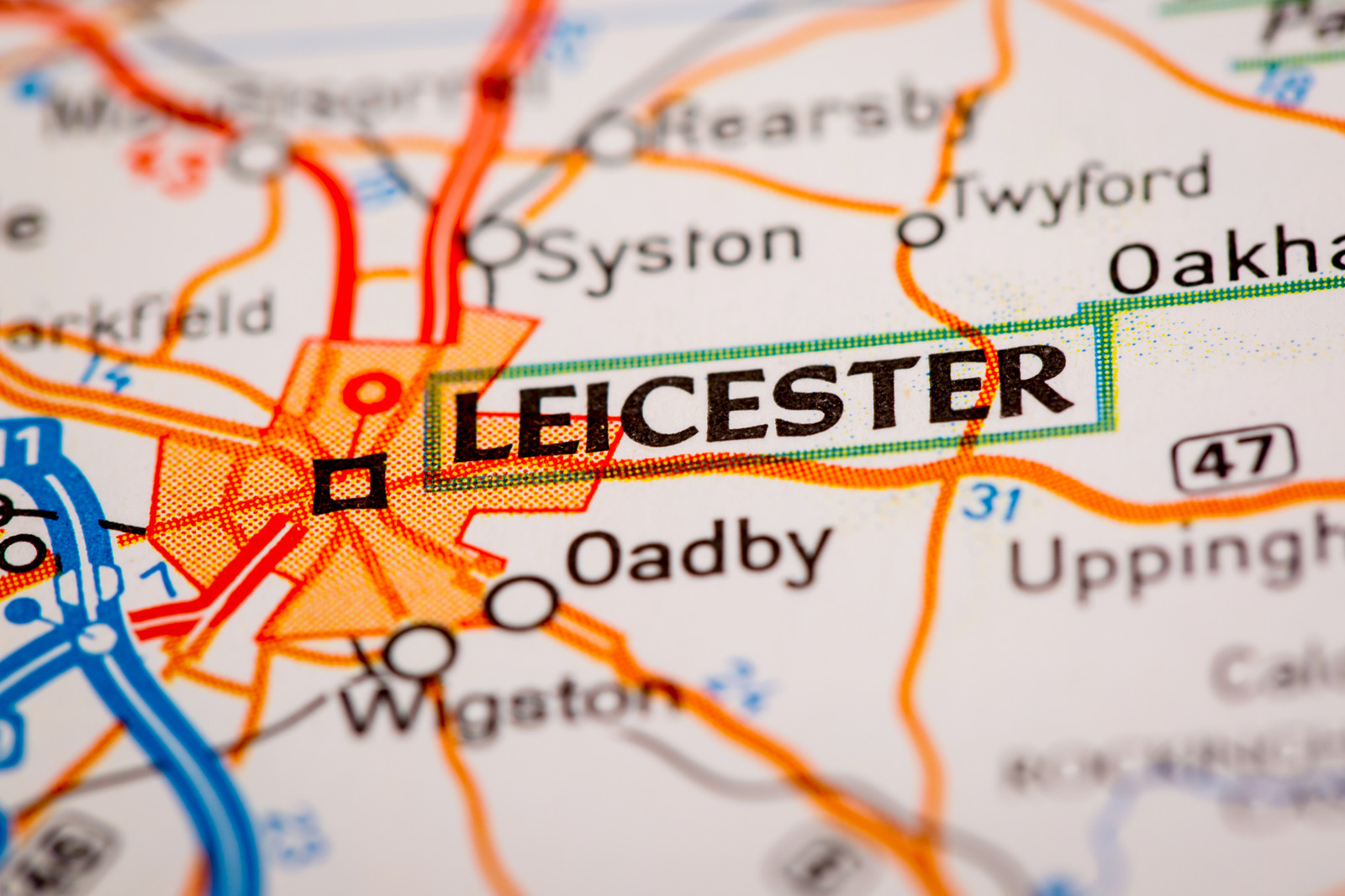 Leicester Map Image