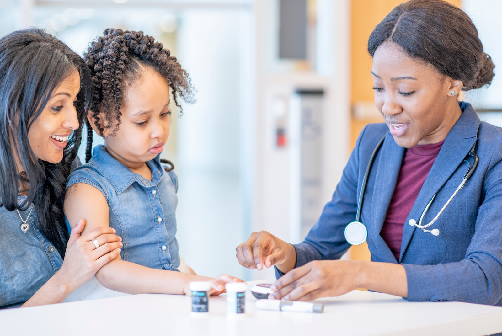 Child At Hospital With Doctor