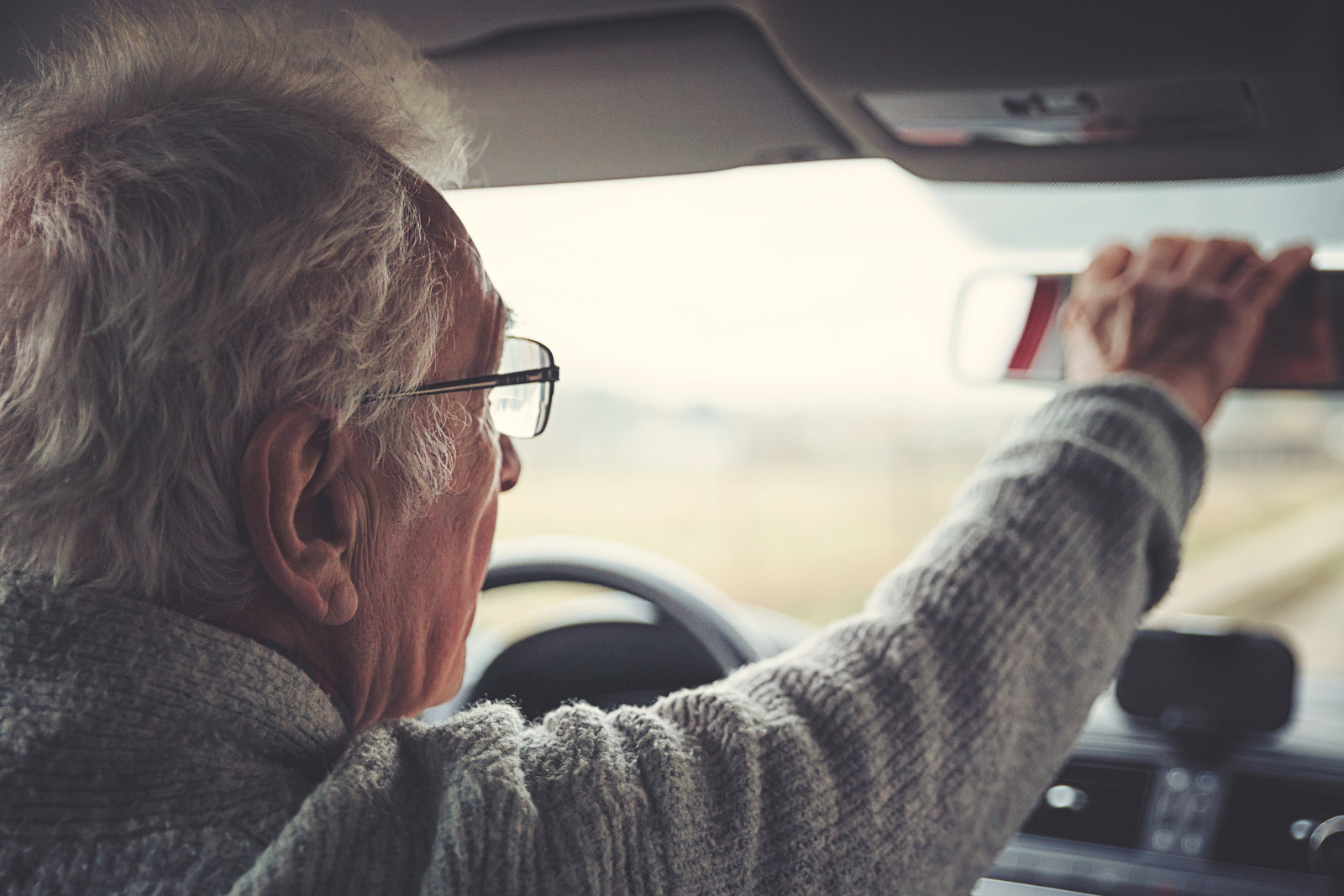 Elderly Man Driving